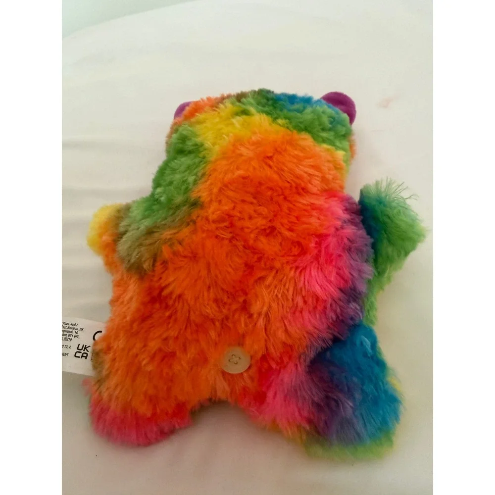 Zuru Fuggler Funny Ugly Monster Rainbow Tie Dye Plush Toy with Teeth Horns
